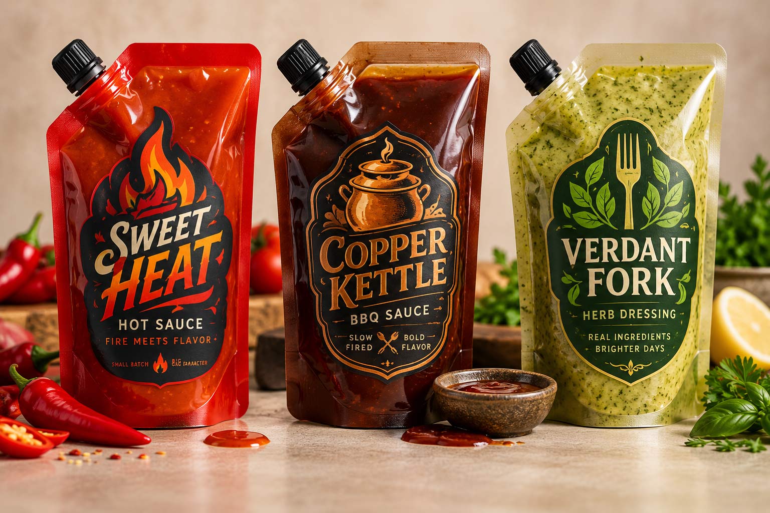 Sauce and Condiment Packaging: Spouted Pouches, Barrier, and Clean Pours